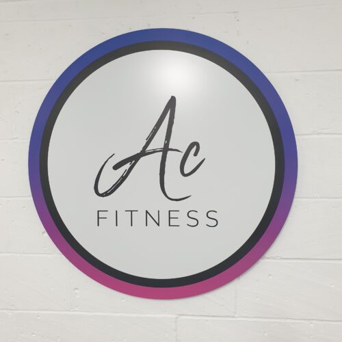 AC Fitness indoor signage