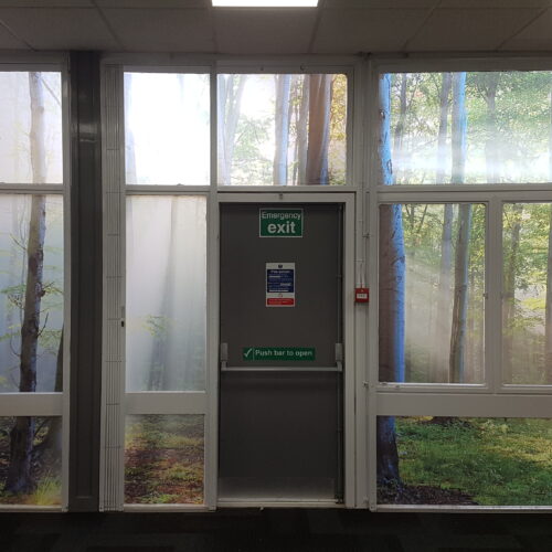 Chesterfield college exit door signs