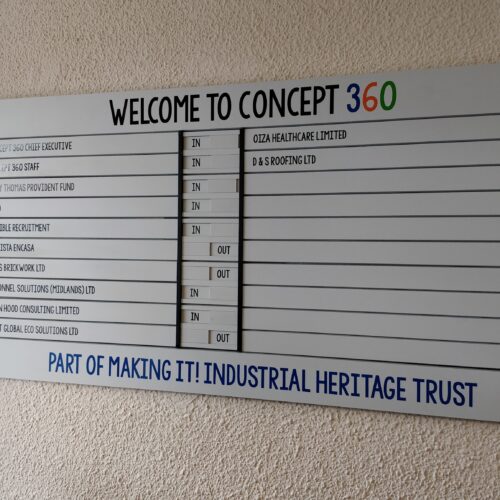 Concept 360 indoor signage