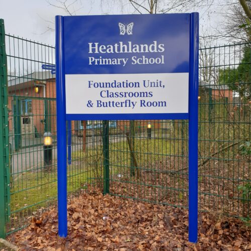 Heathlands Primary School signage