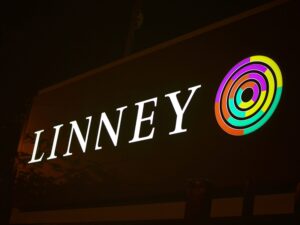 Linney illuminated sign