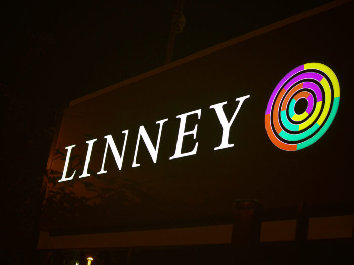 Linney illuminated sign