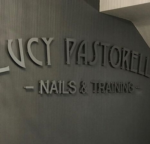 Lucy Pastorelli indoor aluminium signage