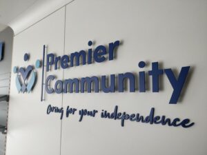 Premier Community sign