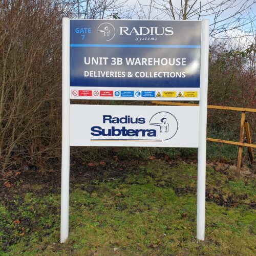 Radius Warehouse Signage