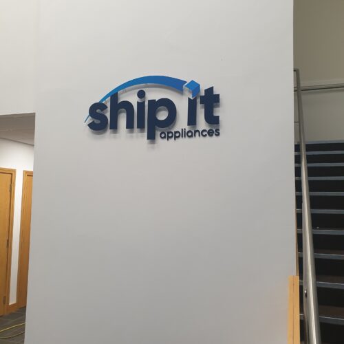 Ship It indoor acrylic signage