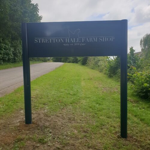 Stretton Hall Farm Shop signage
